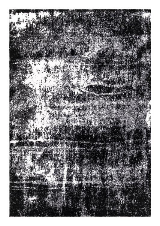 Elite Abstract Black Rug