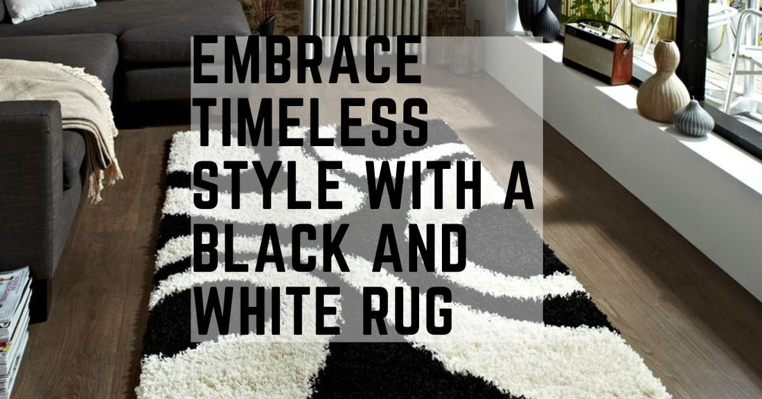 Embrace Timeless Style with a Black and White Rug