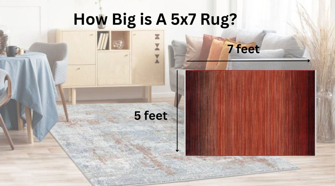 Find How big is a 5x7 rug 