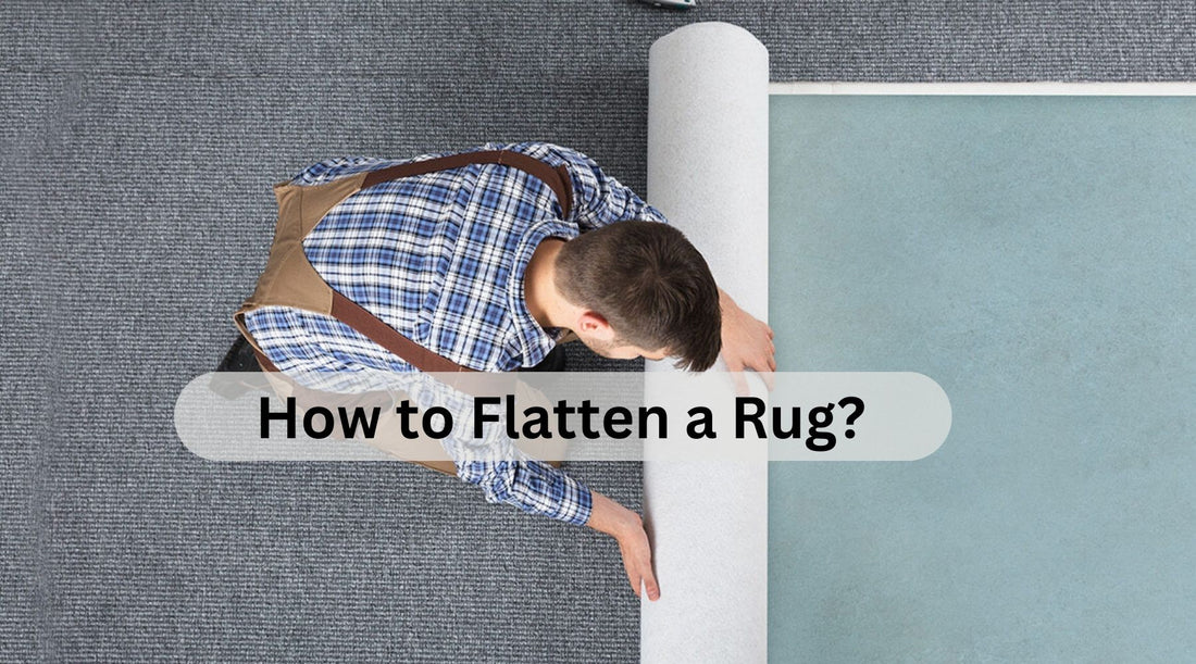 how to flatten a rug