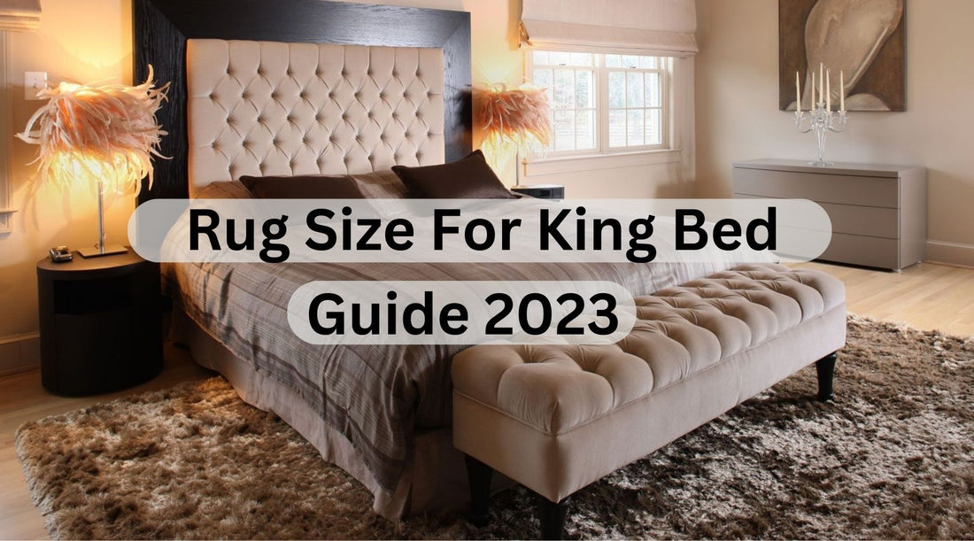 rug size for king bed