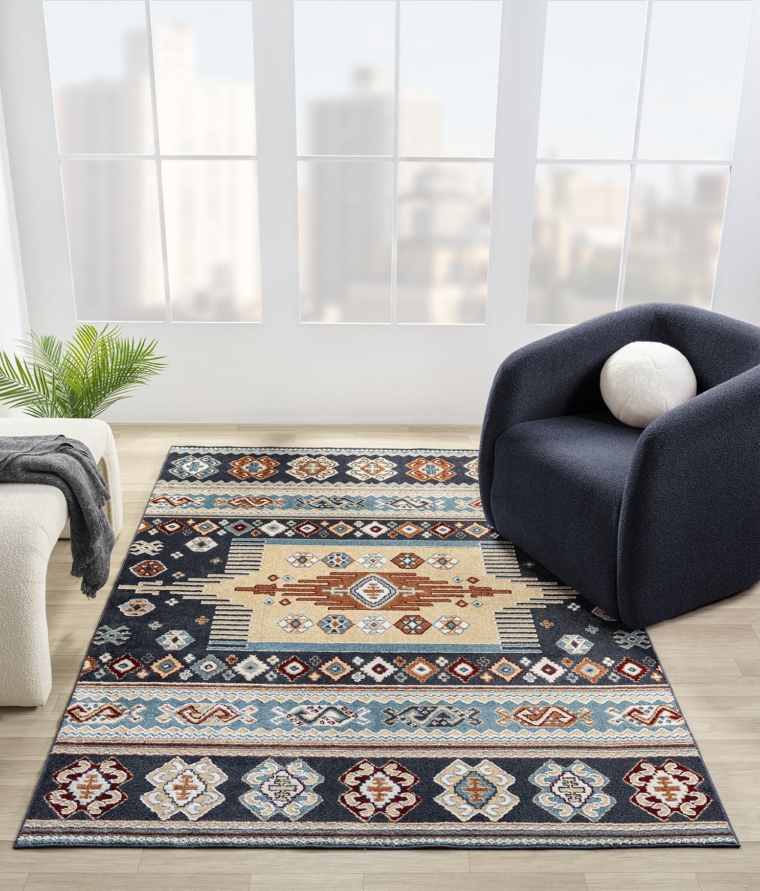 Stratton Denali Blue Accent Rug