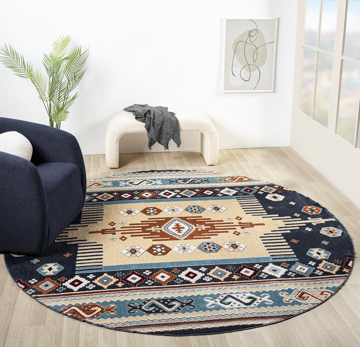 Stratton Denali Blue Accent Rug