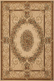 Aubusson AB01 Jute Traditional Beige Area Rug