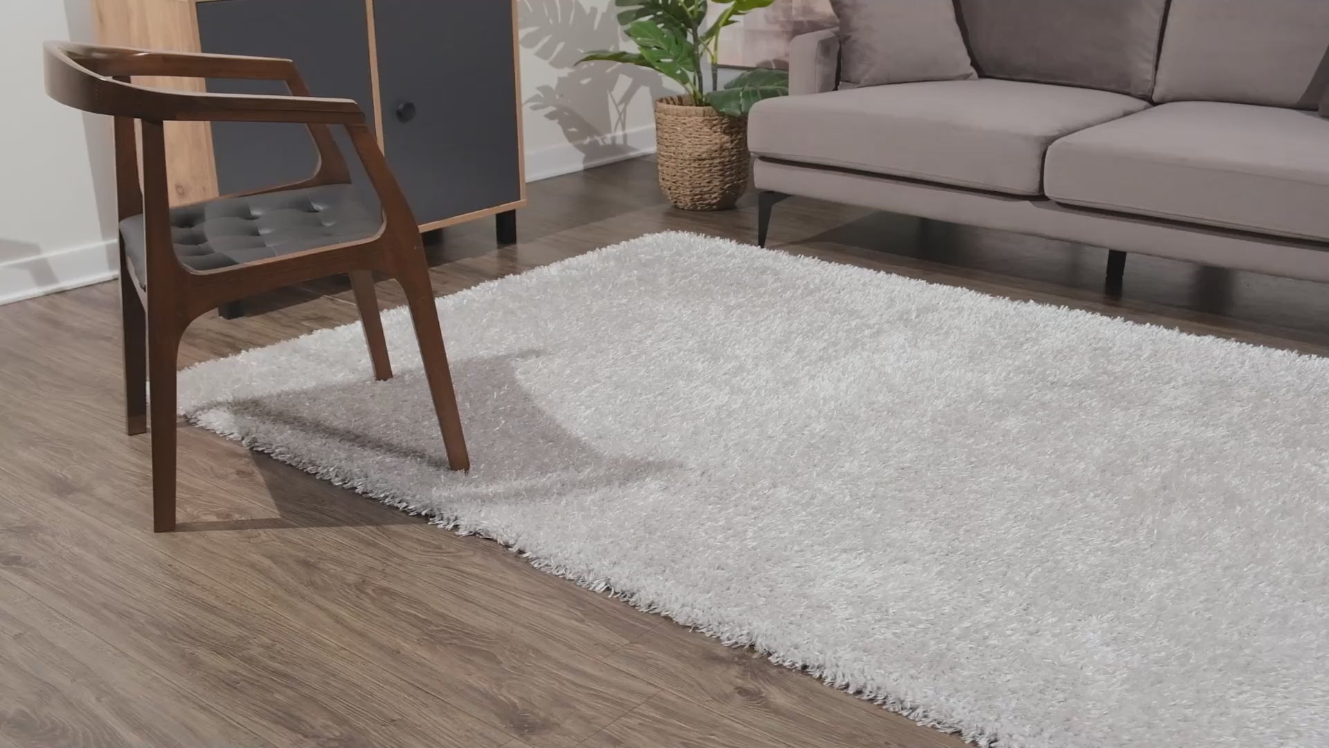 Aubrey Rose Silver Rug