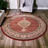 PERSIAN 02 Rug MDA 8 Round Red 